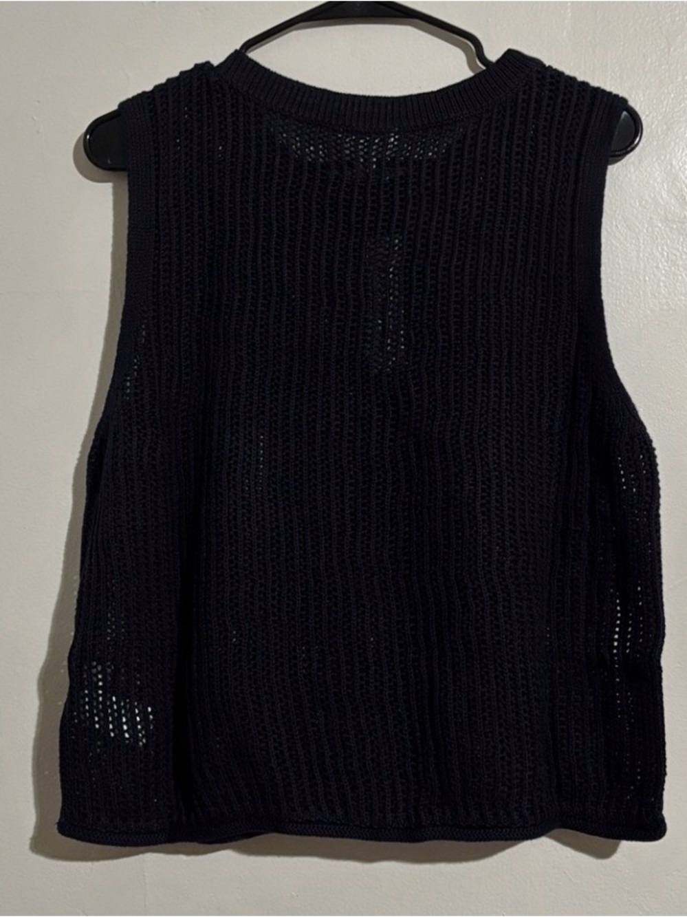 Black Knit Sleeveless Top NWOT 5X